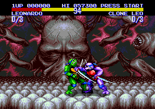 Teenage Mutant Hero Turtles: Tournament Fighters screenshot 3 for Sega Mega Drive